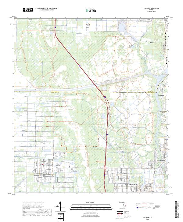 Fellsmere, FL — USGS 7.5-minute topo (2024)