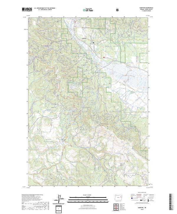 Sumpter, OR — USGS 7.5-minute topo (2024)