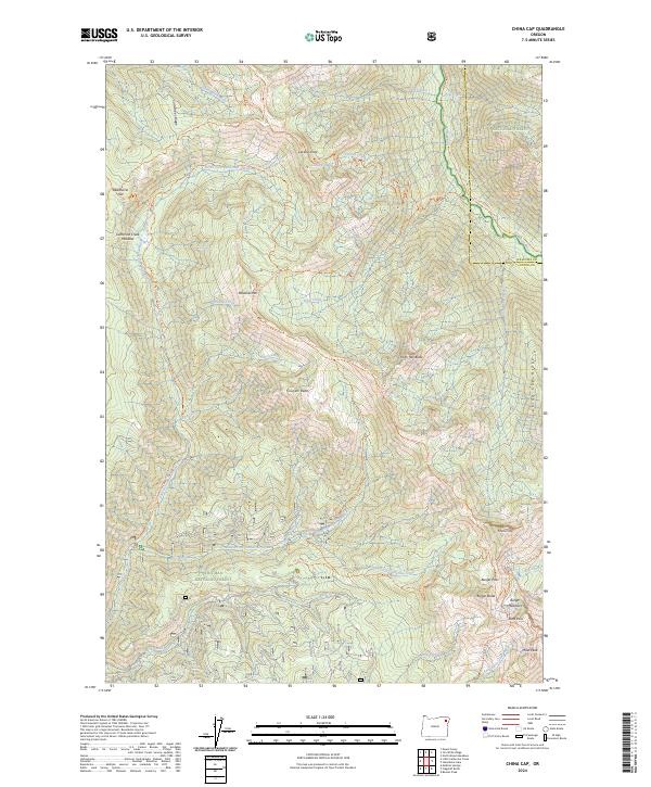 China Cap, OR — USGS 7.5-minute topo (2024)