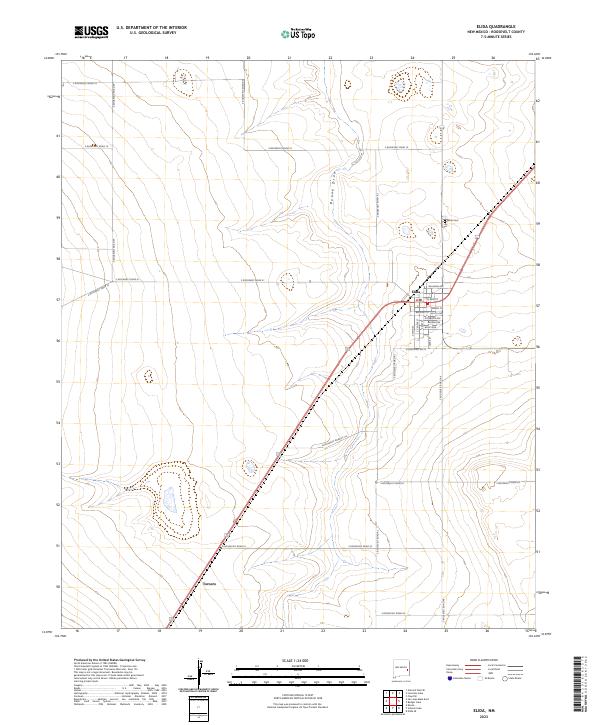 Elida, NM — USGS 7.5-minute topo (2023)
