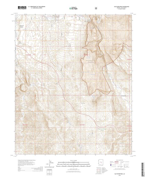 Salt River Peak, AZ — USGS 7.5-minute topo (2026)