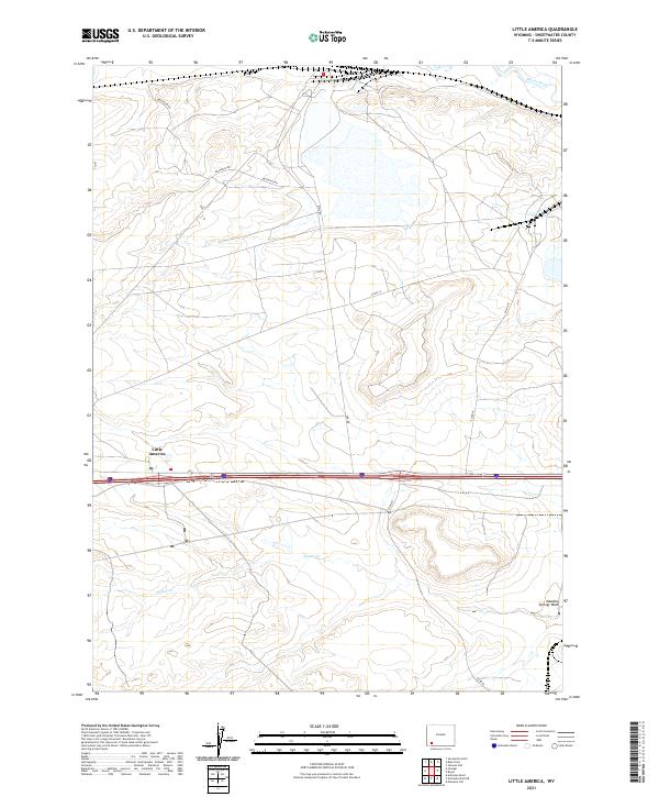 Little America, WY — USGS 7.5-minute topo (2021)