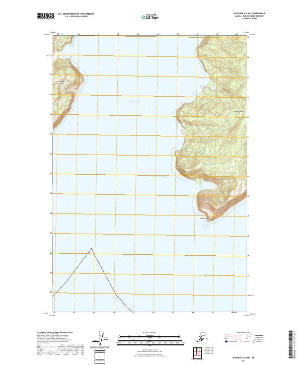 Afognak A-0 NW, AK — USGS 7.5-minute topo (2021)