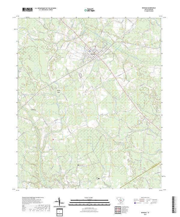 Bowman, SC — USGS 7.5-minute topo (2024)