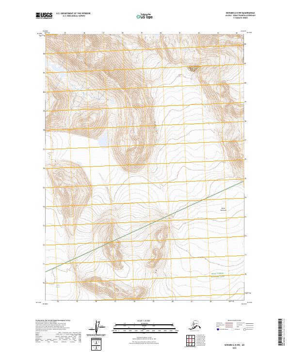Seward A-8 NW, AK — USGS 7.5-minute topo (2023)