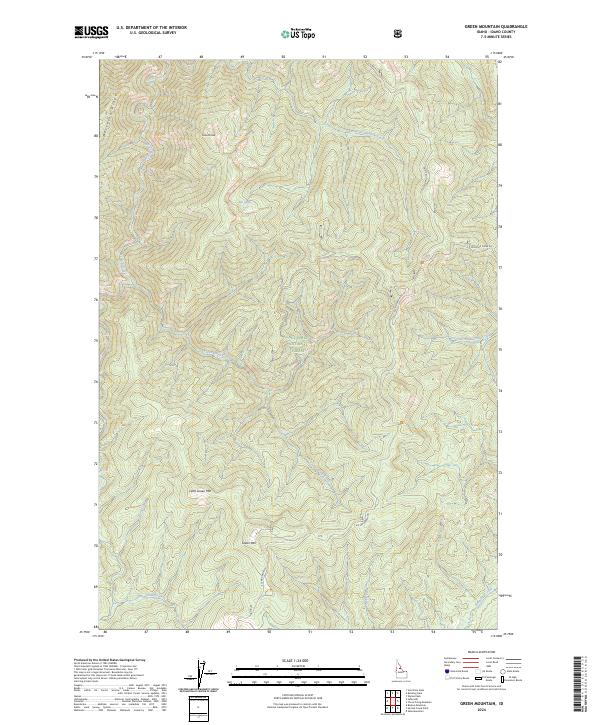 Green Mountain, ID — USGS 7.5-minute topo (2024)