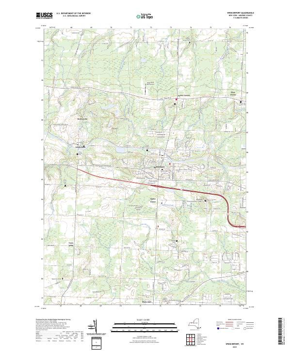Spencerport, NY — USGS 7.5-minute topo (2023)