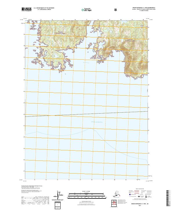 Dixon Entrance C-1 NW, AK — USGS 7.5-minute topo (2021)