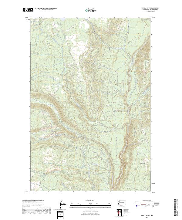 Jungle Butte, WA — USGS 7.5-minute topo (2023)