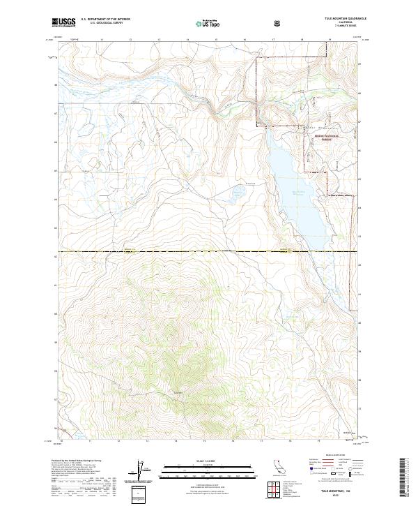 Tule Mountain, CA — USGS 7.5-minute topo (2022)