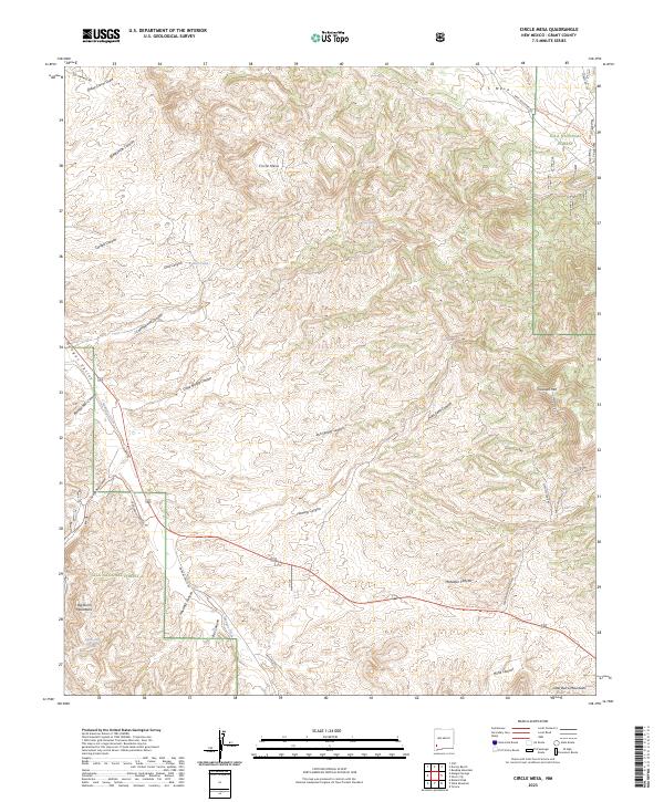 Circle Mesa, NM — USGS 7.5-minute topo (2023)