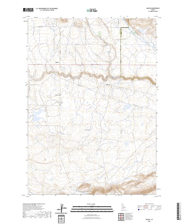 Macon, ID — USGS 7.5-minute topo (2023)