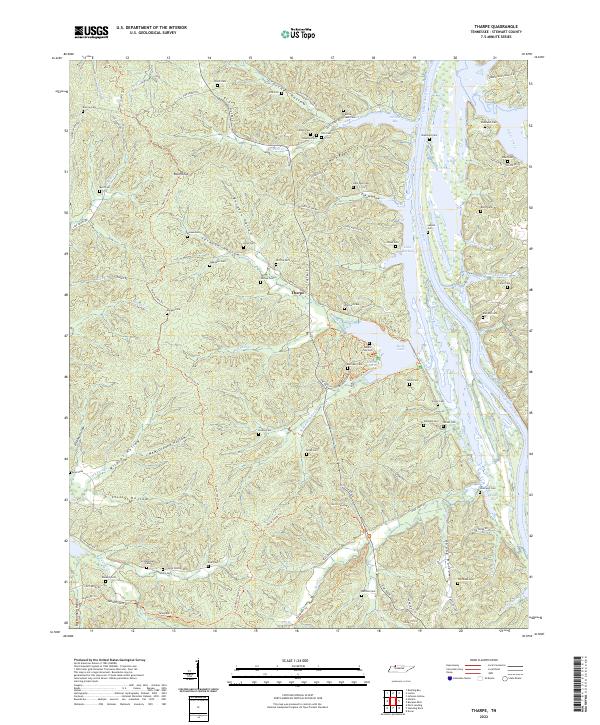 Tharpe, TN — USGS 7.5-minute topo (2022)