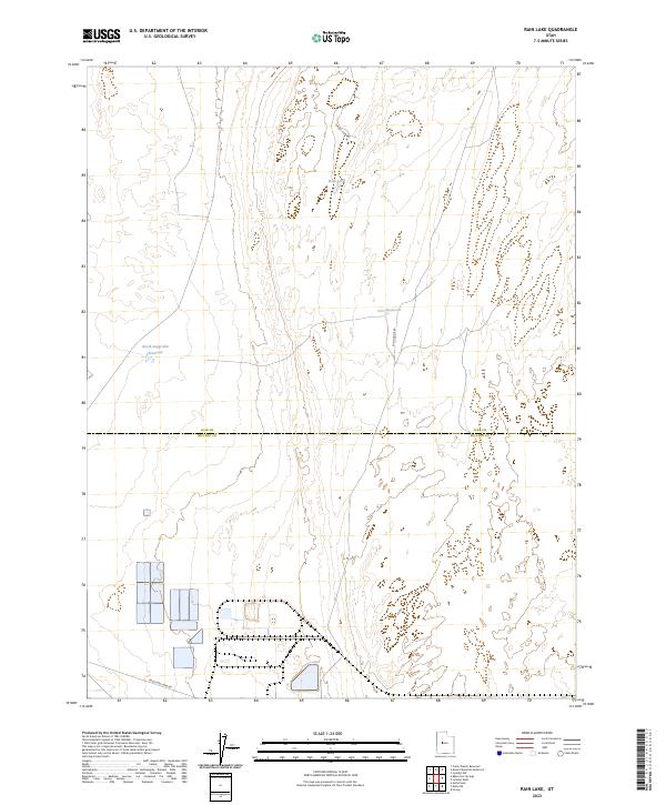 Rain Lake, UT — USGS 7.5-minute topo (2023)
