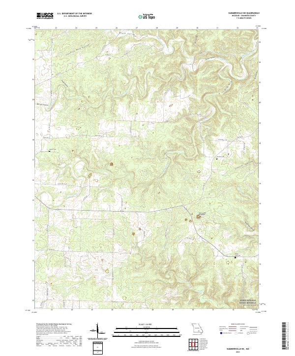Summersville NE, MO — USGS 7.5-minute topo (2021)
