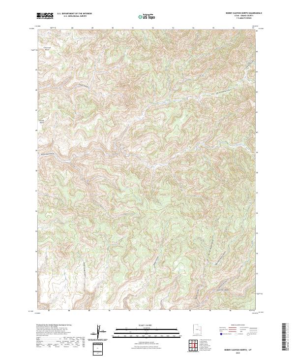 Bobby Canyon North, UT — USGS 7.5-minute topo (2023)
