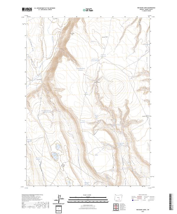 Red Bank Lakes, OR — USGS 7.5-minute topo (2023)