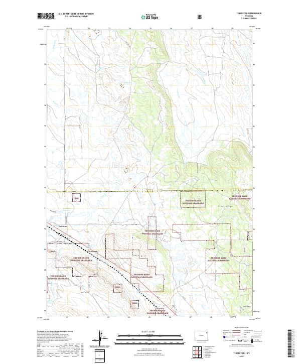 Thornton, WY — USGS 7.5-minute topo (2021)