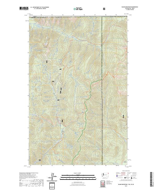 Salmo Mountain, WA-ID-BC — USGS 7.5-minute topo (2023)