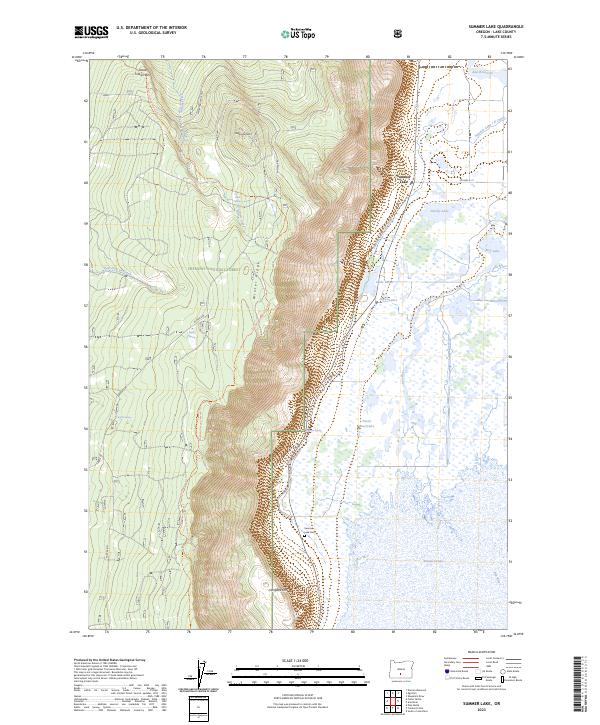 Summer Lake, OR — USGS 7.5-minute topo (2023)