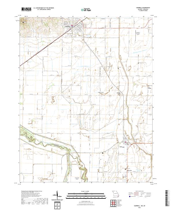 Campbell, MO-AR — USGS 7.5-minute topo (2021)