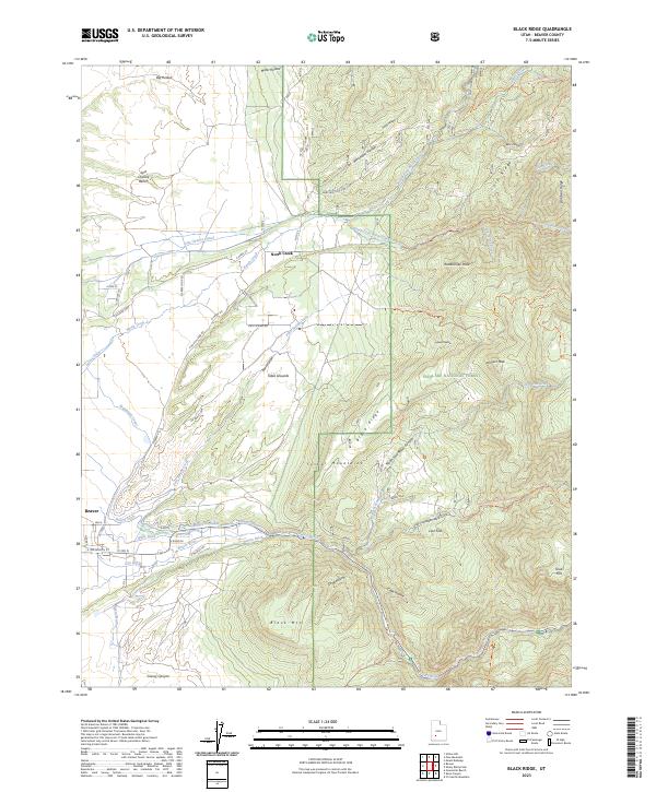 Black Ridge, UT — USGS 7.5-minute topo (2023)
