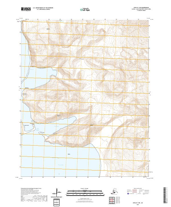 Atka D-1 SW, AK — USGS 7.5-minute topo (2021)
