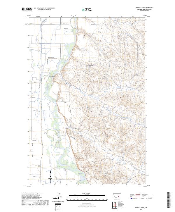 Ninemile Point, MT — USGS 7.5-minute topo (2024)