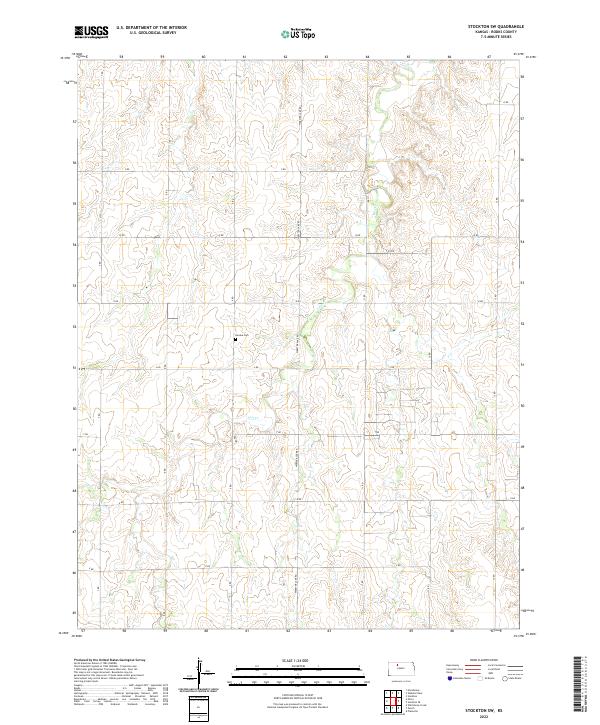 Stockton SW, KS — USGS 7.5-minute topo (2022)