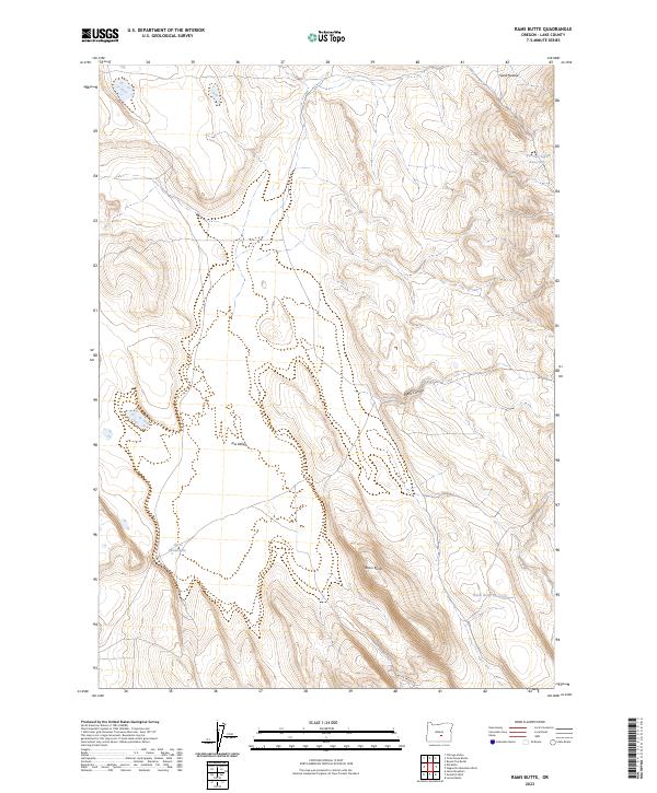 Rams Butte, OR — USGS 7.5-minute topo (2023)
