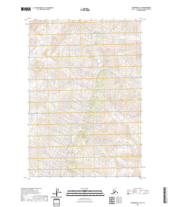 Anchorage C-4 SW, AK — USGS 7.5-minute topo (2023)