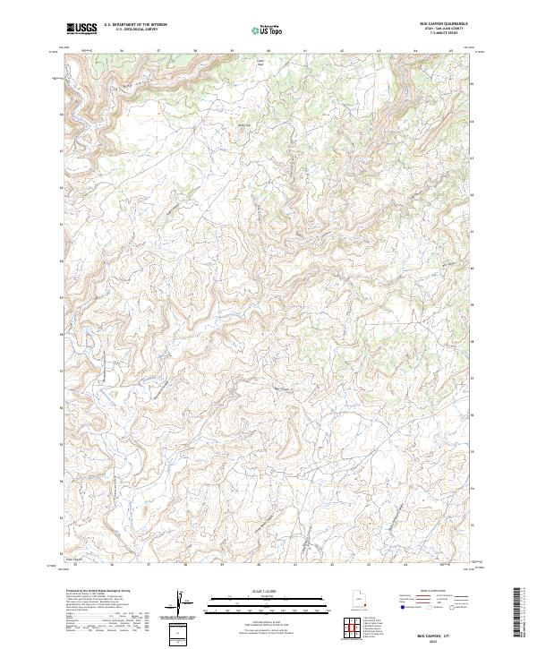 Bug Canyon, UT — USGS 7.5-minute topo (2023)