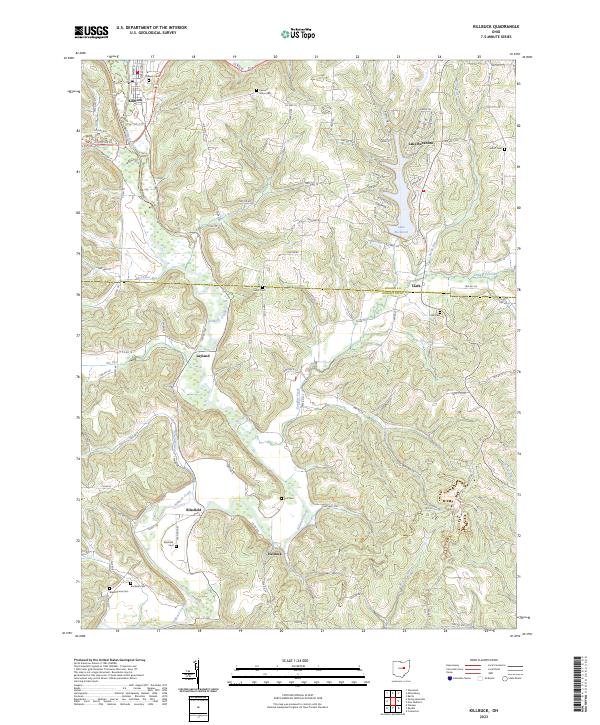 Killbuck, OH — USGS 7.5-minute topo (2023)