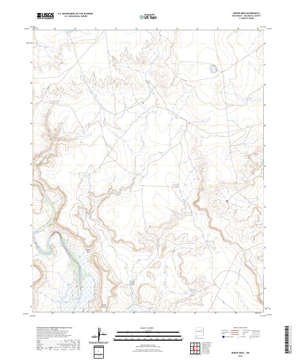 Minese Mesa, NM — USGS 7.5-minute topo (2023)