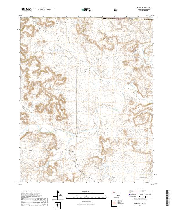 Kenton NE, OK-CO — USGS 7.5-minute topo (2022)