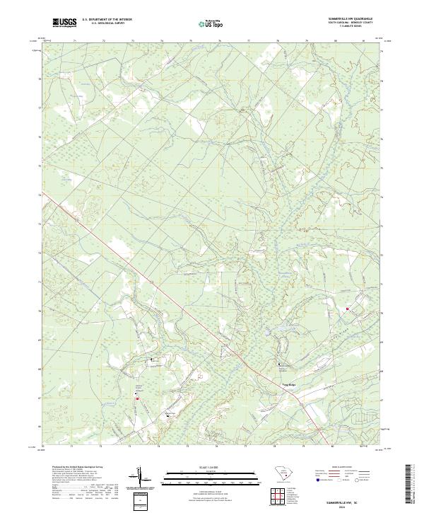 Summerville NW, SC — USGS 7.5-minute topo (2024)