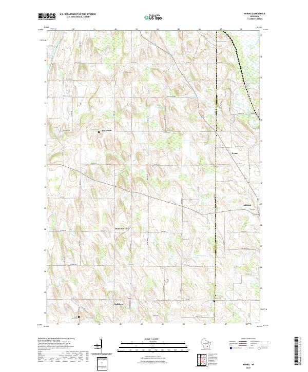 Nenno, WI — USGS 7.5-minute topo (2022)