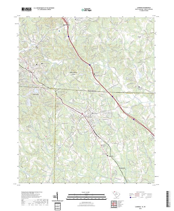 Landrum, SC-NC — USGS 7.5-minute topo (2024)