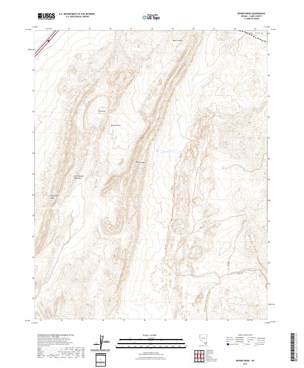 Weiser Ridge, NV — USGS 7.5-minute topo (2021)