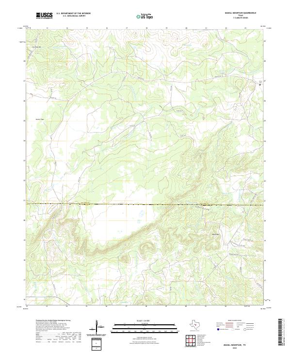 Magill Mountain, TX — USGS 7.5-minute topo (2022)