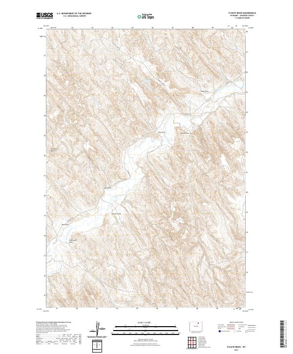 Floate Draw, WY — USGS 7.5-minute topo (2021)