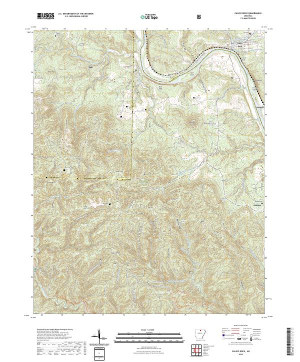 Calico Rock, AR — USGS 7.5-minute topo (2024)