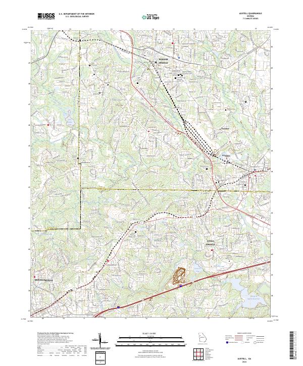 Austell, GA — USGS 7.5-minute topo (2024)