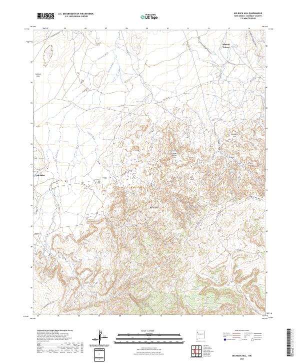 Big Rock Hill, NM — USGS 7.5-minute topo (2023)