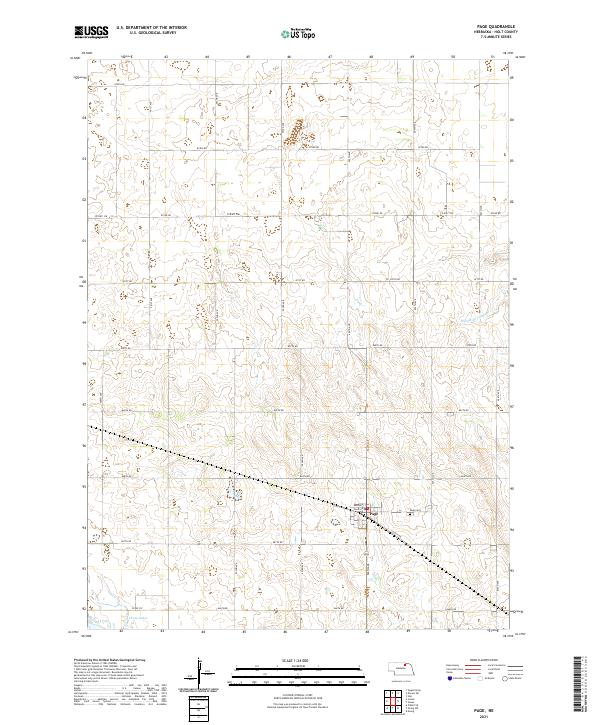 Page, NE — USGS 7.5-minute topo (2021)