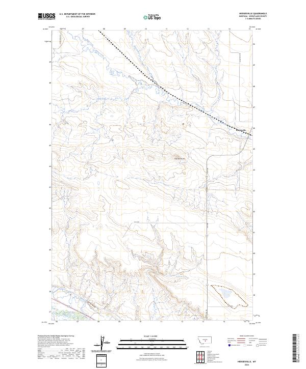 Hedgesville, MT — USGS 7.5-minute topo (2024)