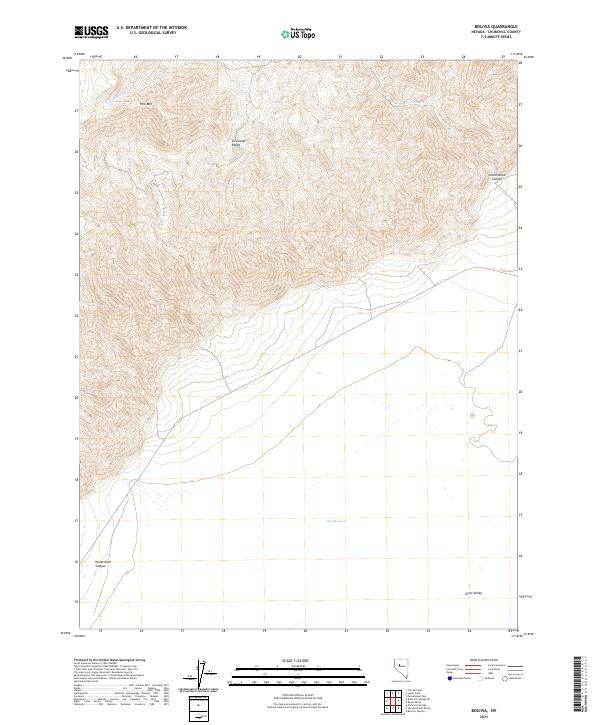 Bolivia, NV — USGS 7.5-minute topo (2021)