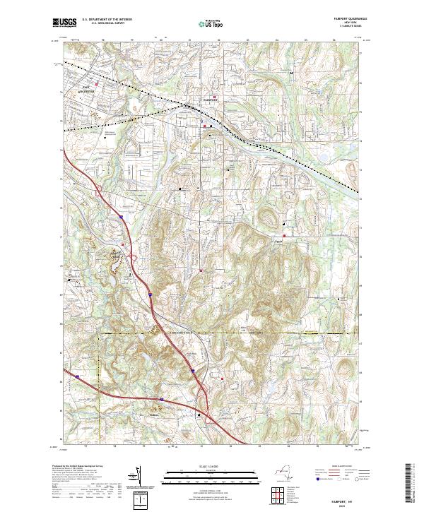 Fairport, NY — USGS 7.5-minute topo (2023)