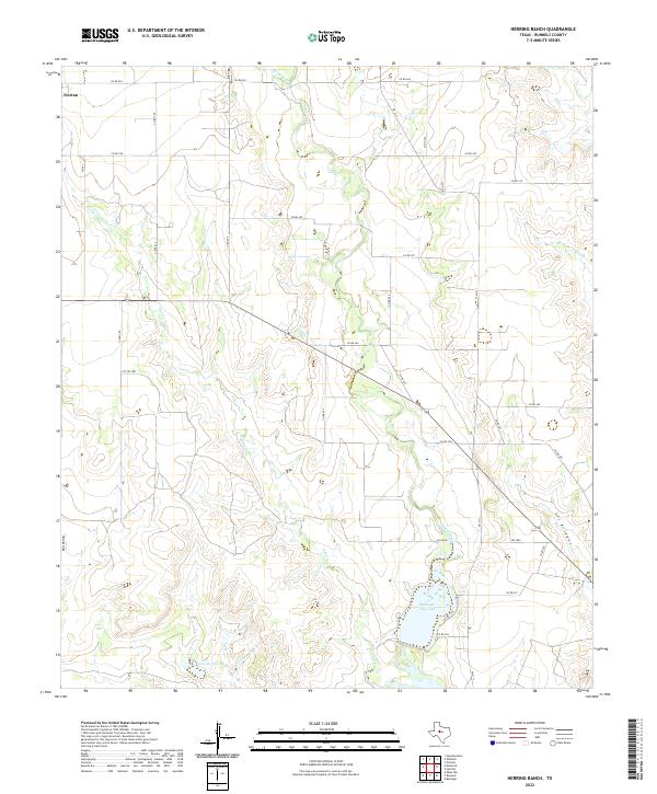 Herring Ranch, TX — USGS 7.5-minute topo (2022)