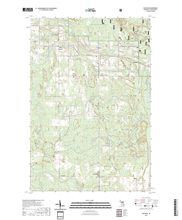 Chatham, MI — USGS 7.5-minute topo (2023)